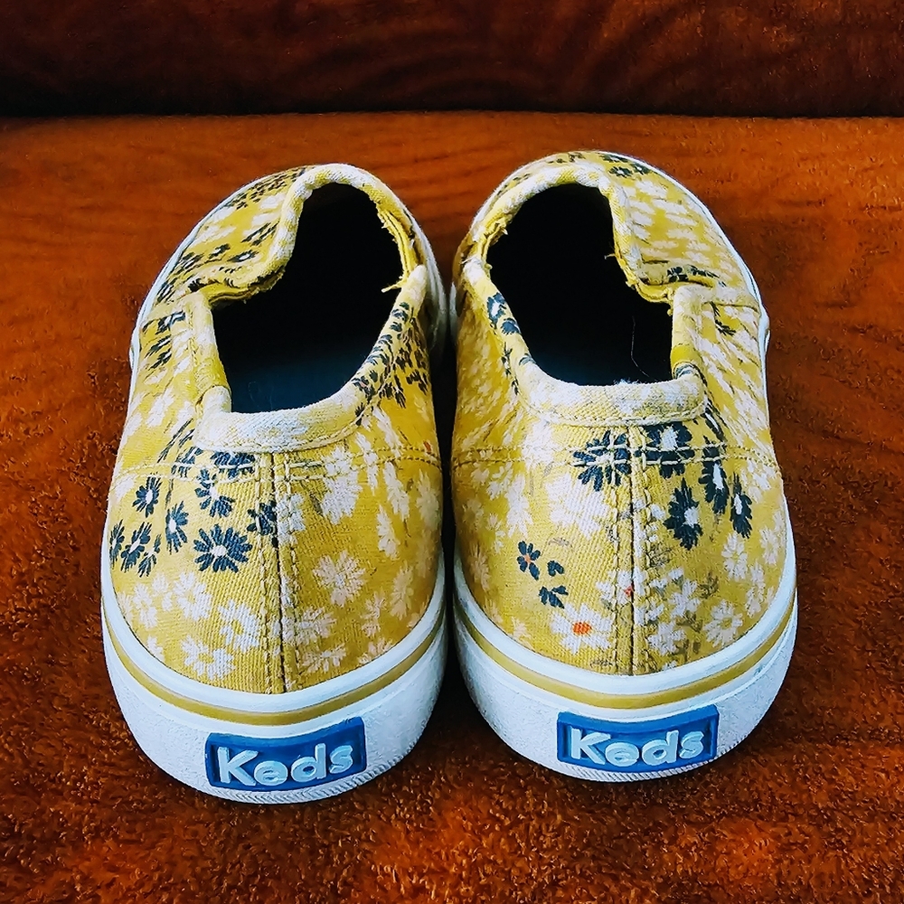 KEDS double decker Li Floral slip on sneakers size 6